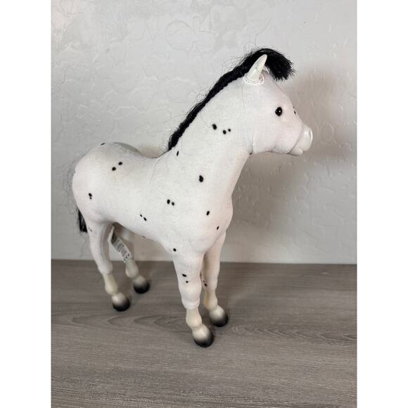 American Girl Doll Kaya's "Sparks Flying" White Dappled 13" Foal Pony Horse - Picture 4 of 6